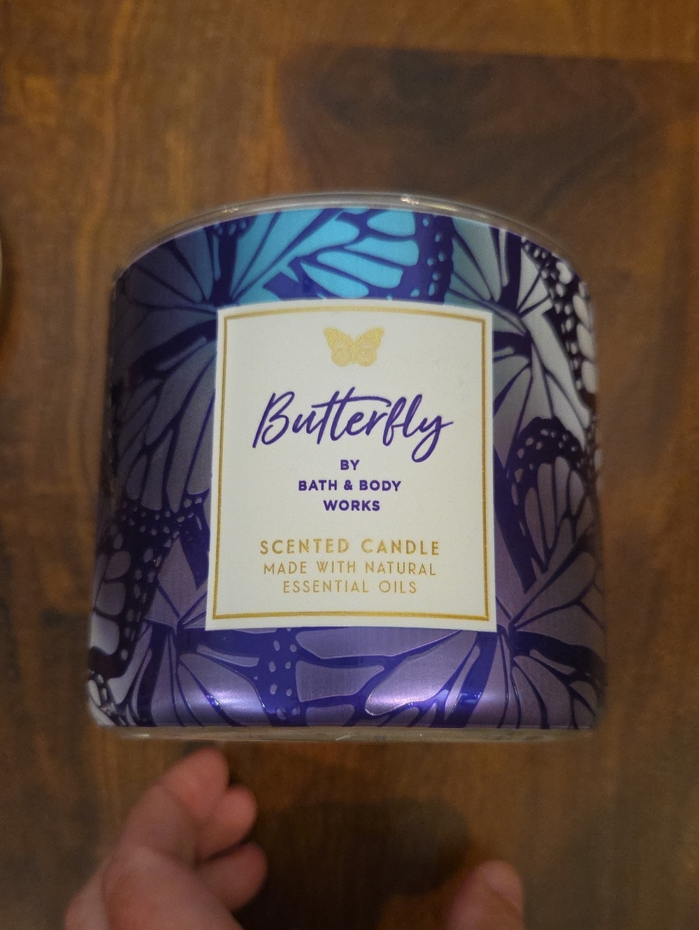BUTTERFLY 3 Wick Candle Bath And Body Works - Picture 3 of 5